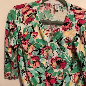 HAMPSHIRE Cardigan 3/4 sleeve Sweater SZ PM